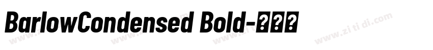 BarlowCondensed Bold字体转换